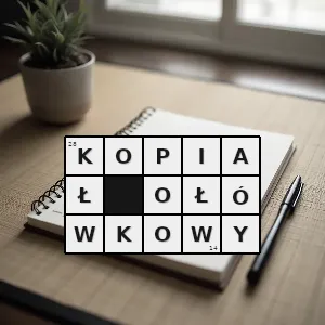 Hasło krzyżówkowe cienki arkusz papieru powleczony mieszaniną wosku z barwnikami używany do przenieszenia pisma rysunków z jednej kartki na drugą - kopiał ołówkowy – rozwiązanie, synonimy, podpowiedzi i definicje krzyżówkowe